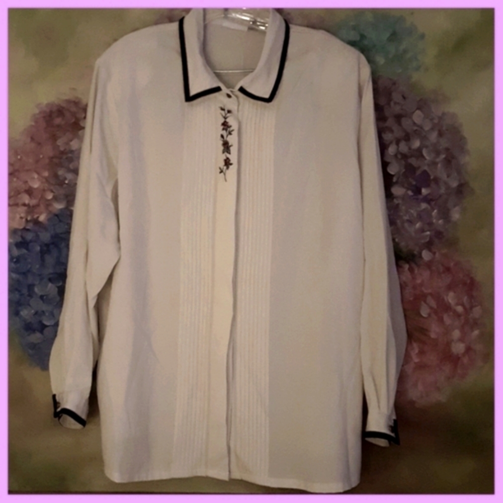 Kcoret Womens Button Up Blouse Size 18W - Picture 2 of 8